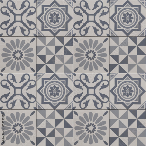  decorative tile pattern , geometric patchwork design