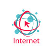vector logo internet