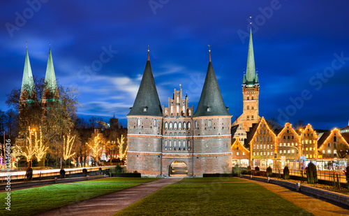 Holstentor in Lubeck, Deutschland