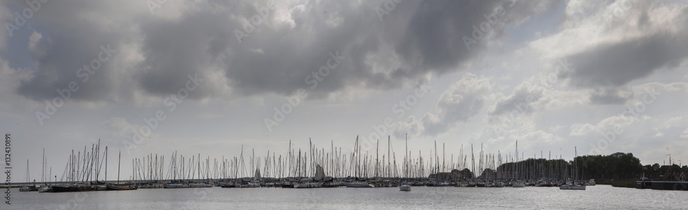 Harbour of Enkhuizen Holland