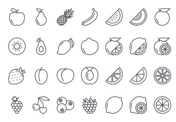 Fruits Icon Outlined