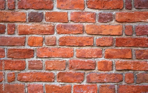 Red brick wall texture grunge background