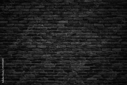  black brick wall, dark background for design