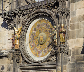 Astronomical Clock (Orloj) in the Old Town of Prague