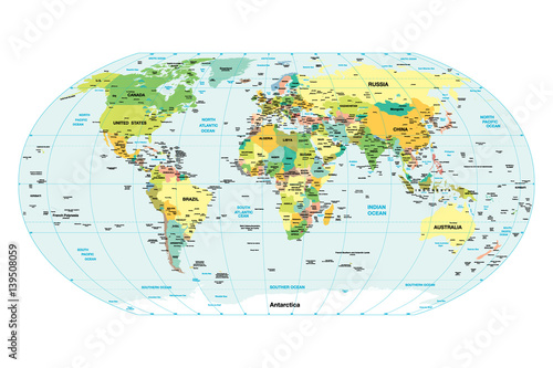 Fototapeta World map.