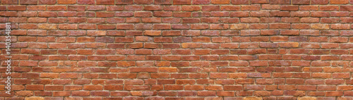 panorama brick wall, a broad band of the surface of masonry