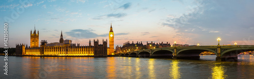 Big Ben, Parliament, Westminster bridge in London