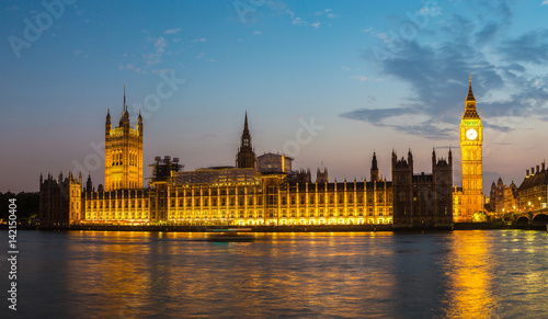 Big Ben, Parliament, Westminster bridge in London