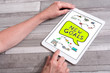 New goals concept on a tablet New goals concept on a tablet