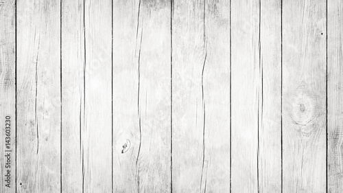 Fototapeta Weißer Hintergrund aus alten Holzbrettern