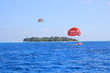 Parasailing at Managaha Island, Saipan, Northern Mariana Islands Parasailing is one of the most popular marine activities at the Saipan lagoon especially for tourists. Parasailing at Managaha Island, Saipan, Northern Mariana Islands Parasailing is one of the most popular marine activities at the Saipan lagoon especially for tourists.