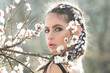 youth health, freshness concept, people and nature, floral design youth health, freshness concept, people and nature, floral design