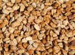 background with lots of toasted peanuts and covered with cooked background with lots of toasted peanuts and covered with cooked