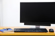 computer screen PC. for business on the table computer screen PC. for business on the table