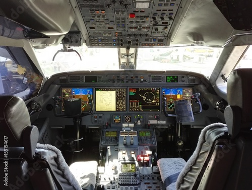 Fototapeta Cockpit Flugzeug