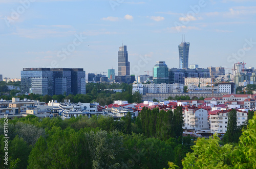 Zdjęcie XXL Centrum Warszawy wiosną/Warsaw downtown in spring, Mazovia, Poland