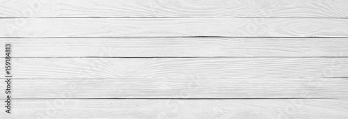  White wood texture close-up, background of a wooden table surface, panorama