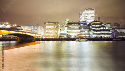 Londin cityscape at night