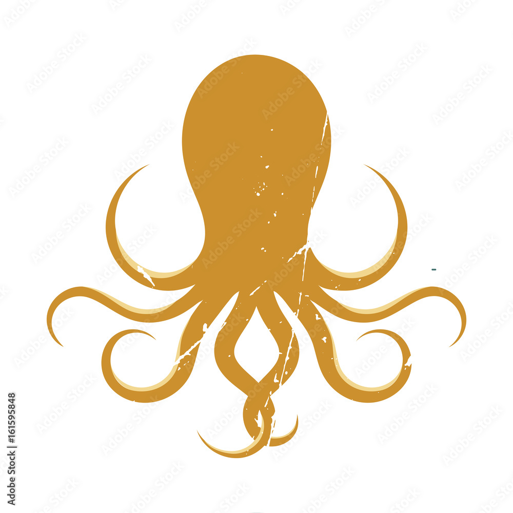 Retro Octopus Logo 