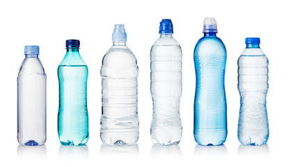 Collection of water bottles