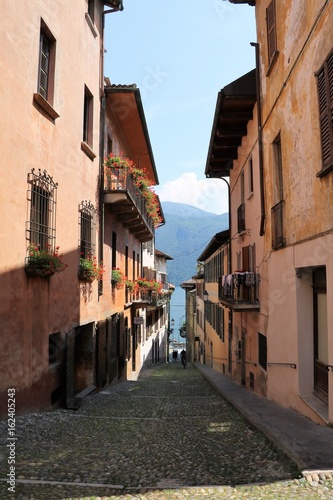 Fototapeta Street in Cannobio, Lake Maggiore, Piedmont Italy