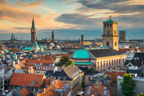 Skyline of Copenhagen, Denmark