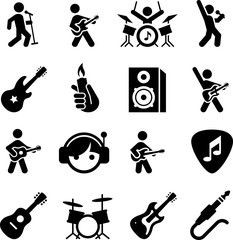 Rock Music Icons - Black Series