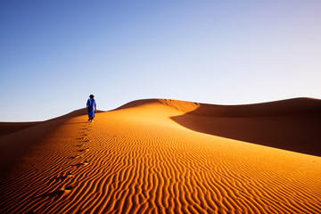 Alone in Sahara, Morocco