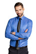 Successful businessman with his arms crossed. Successful businessman with his arms crossed.