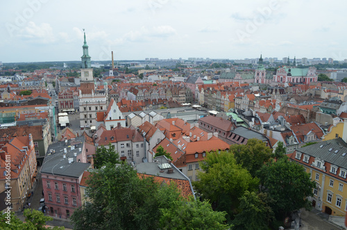 Zdjęcie XXL Poznań z lotu ptaka latem/Aerial view of Poznan in summer, Greater Poland, Poland