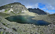 High Tatras lake in rocks -Stork Lake, Mlynicka Valley High Tatras lake in rocks -Stork Lake, Mlynicka Valley