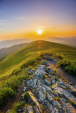 Sunset in the mountains