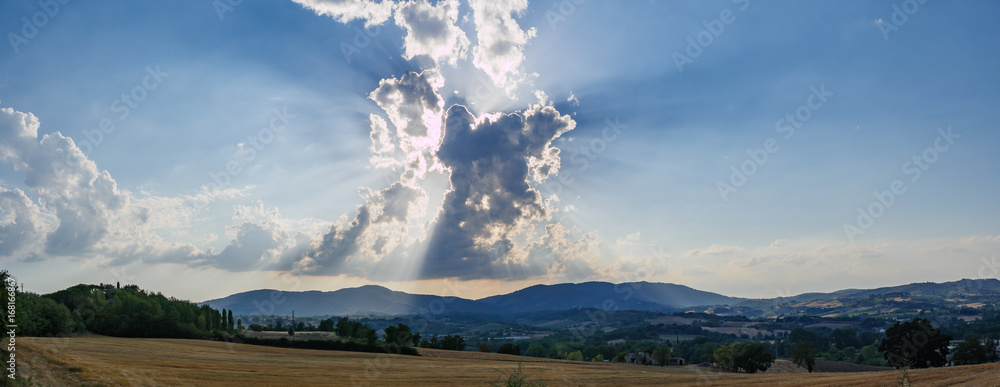 Clouds over tuscany