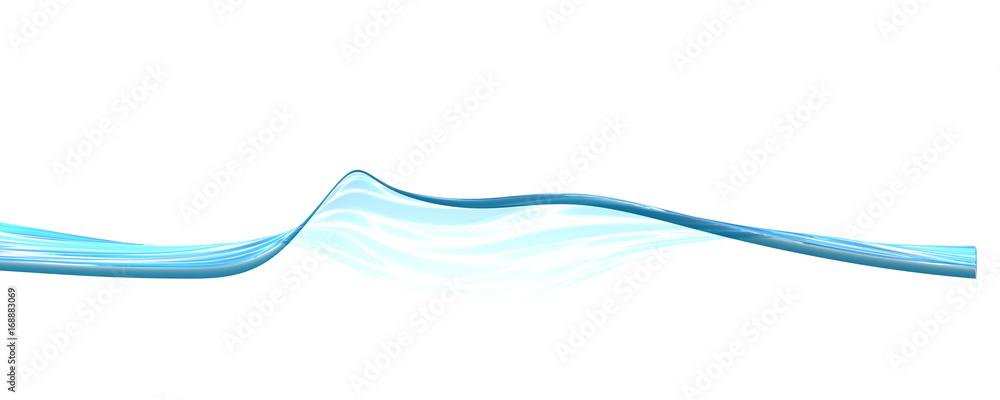 Wasserlinie 3D illustration