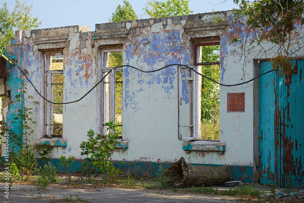 Destroyed building