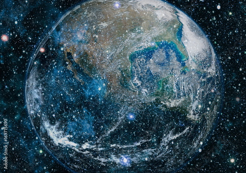 Fotoobraz na płótnie Ziemia z kosmosu. Ten obraz elementy dostarczone przez NASA.
