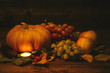 tuberculate yellow pumpkin. on a blurred background of other pumpkins tuberculate yellow pumpkin. on a blurred background of other pumpkins