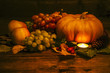 tuberculate yellow pumpkin. on a blurred background of other pumpkins tuberculate yellow pumpkin. on a blurred background of other pumpkins