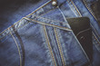 jeans. smartphone in the back pocket. jeans. smartphone in the back pocket.