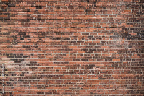 Old red brick wall