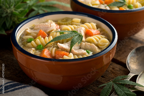 Marijuana Chicken Noodle Soup