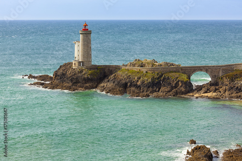 Zdjęcie XXL Latarni morskiej latarnia morska przy Petit Minou blisko Plouzane, Finistere, Brittany, Francja