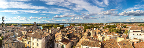 Aerial view of Arles, France