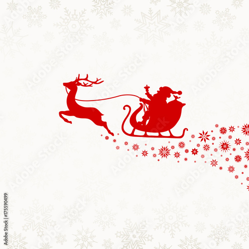 Christmas Sleigh & Snowflake Ornament