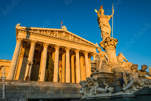 Parliament building in Vienna, Austria