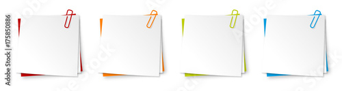 Mémo + trombone (4 couleurs)