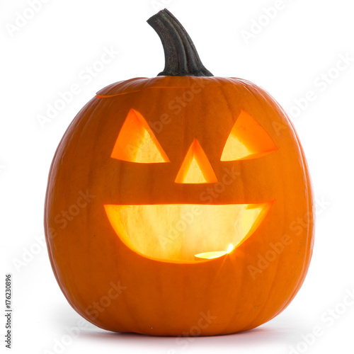Halloween Pumpkin on white