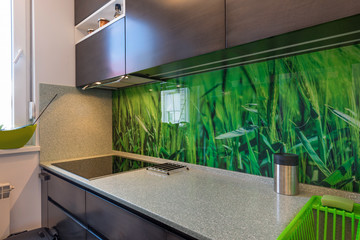 Modern kitchen interior with elements