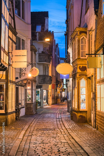Historisches Schnoor Viertel in Bremen, Deutschland