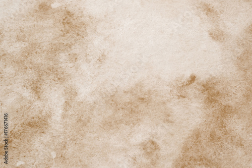 Plakat Brown abstrakcjonistyczny akwarela obraz textured na białego papieru tle